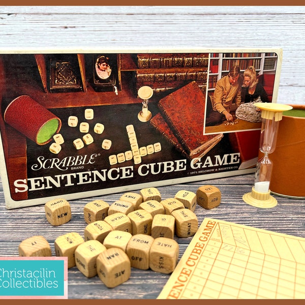 Sentence Cube Game - Etsy