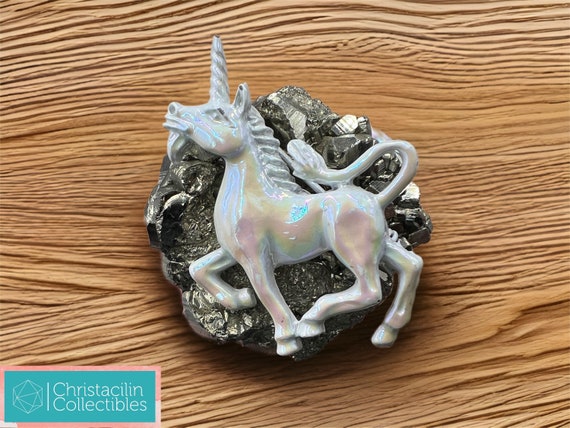 Vintage Jewelry | Iridescent Unicorn Lapel Pin Br… - image 1