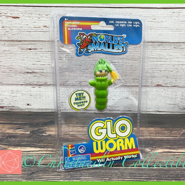 Retro Toy | World's Smallest Glo Worm - It Lights Up! for Dollhouse or Crafting Projects