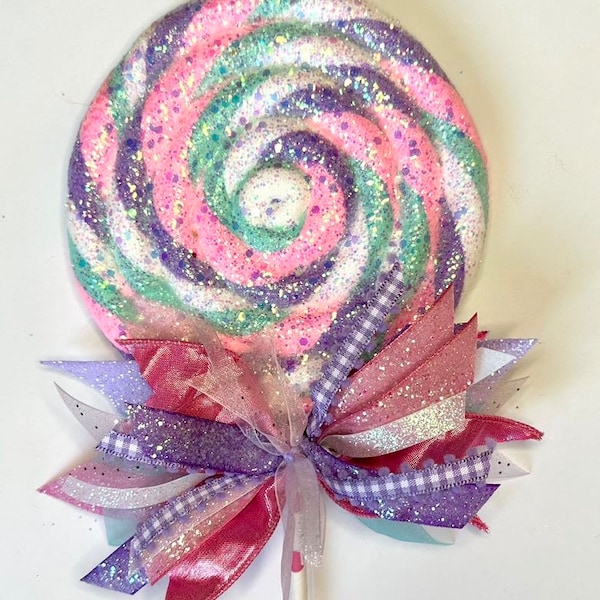 Fake Candyland Lollipops, candyland decor, candyland Christmas, fake lollipops