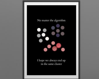 Data Clustering Print: Machine Learning Wall Art (Digital Download)
