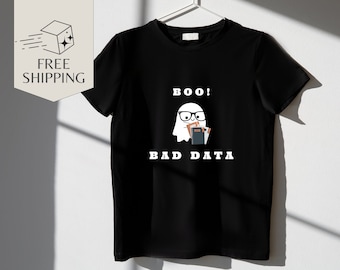 Camiseta Boo Bad Data: Presente de Halloween para Analista de Dados