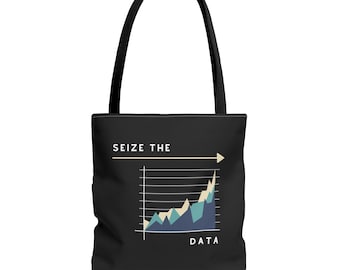 Seize the Data Tote Bag: Geeky Computer Science Shoulder Bag