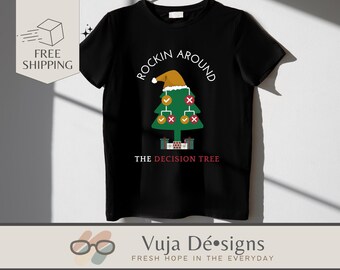 Decision Tree Christmas T-Shirt: Data Scientist Holiday Tee
