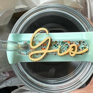 Stanley Name Plate, Stanley Tumbler Tag, Acrylic Tumbler Plate, Tumbler Topper, 14, 20, 30, 40 oz Stanley Tumbler cup