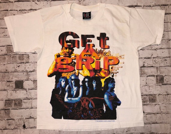 VTG Aerosmith GET A GRIP 1993 T-Shirt - image 1