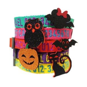 P.Y.T. PET_Sales BUY1GET1FREE_Halloween Thanksgiving Dog Collars, décor,Detachable Embellishment,Pumpkin, Bat,Owl,Bow Tie, Holiday Accessory image 7