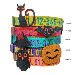 P.Y.T. PET_Sales BUY1GET1FREE_Halloween Thanksgiving Dog Collars, décor,Detachable Embellishment,Pumpkin, Bat,Owl,Bow Tie, Holiday Accessory image 8