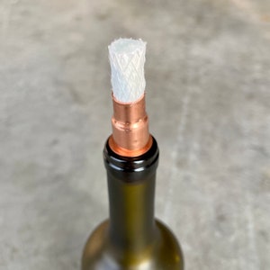 Portamechas para antorcha Tiki de cobre para botellas de vino (1 kit), repelente de mosquitos para iluminación exterior