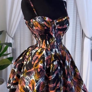 African print/Ankara corset dress, African print skater, corset dress, party dress, chic Ankara, barbie dress. Elegant dress, flare dress