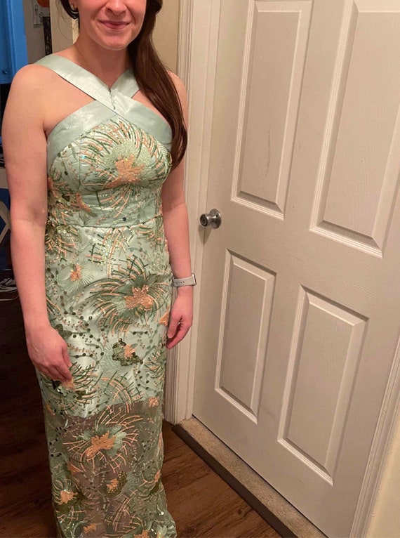 Embellished Lace Party Dress: Bespoke Nigerian Aso Ebi