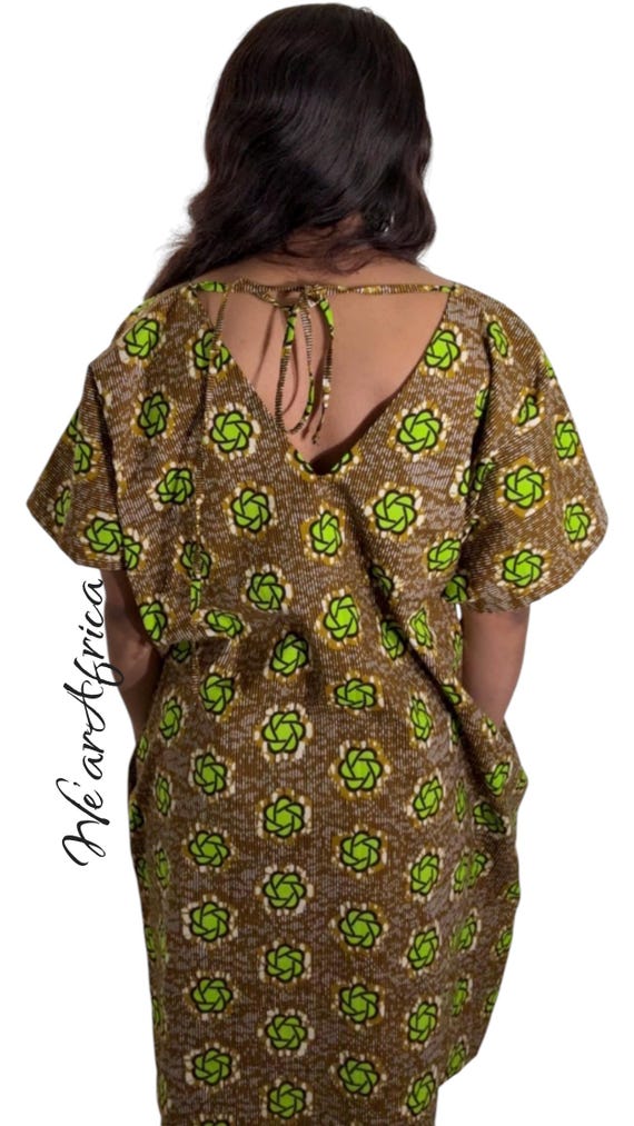 ÀYÒLÁ motif Kaftan Dress
