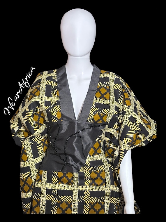 ÀRÈMÚ Kaftan, Maxi, boubou, maxi dress, African print, Ankara maxi, bubu