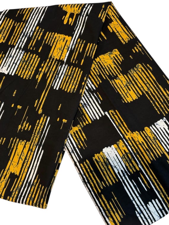 Brushstroke African print fabric