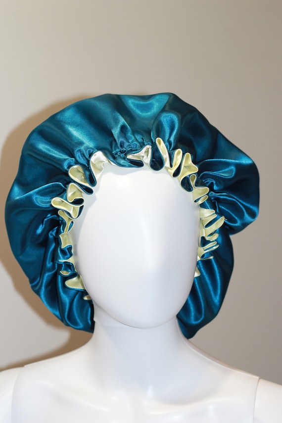 Reversible bonnet, silky hair bonnet,protective style cap, bonnet, sleeping cap