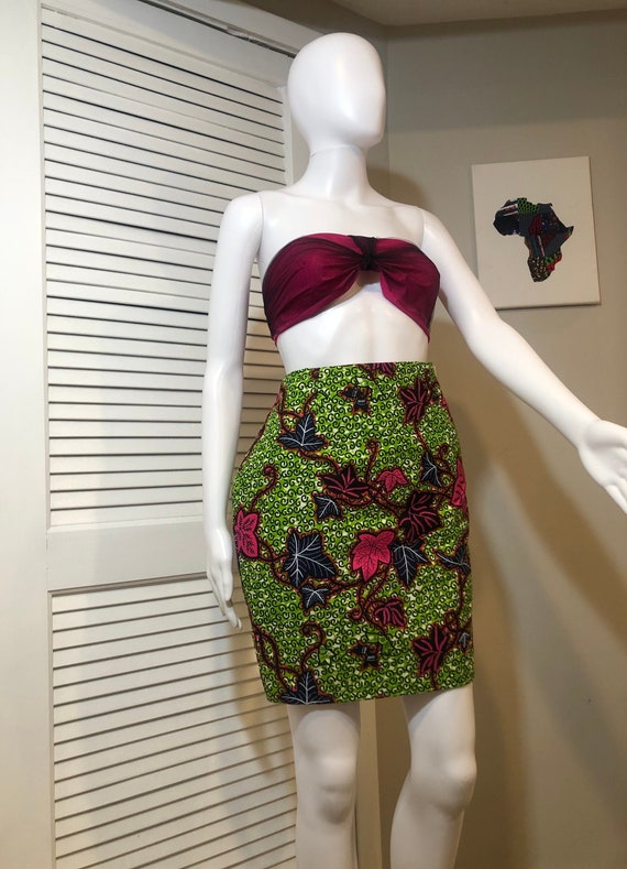 Ankara skirt, African print pencil skirt, Ankara Mini skirt
