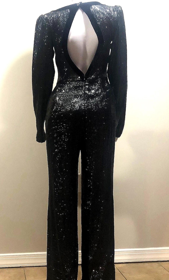 Chic Sequin jumpsuit, open back detail jumpsuit,party/occasion dress in medium