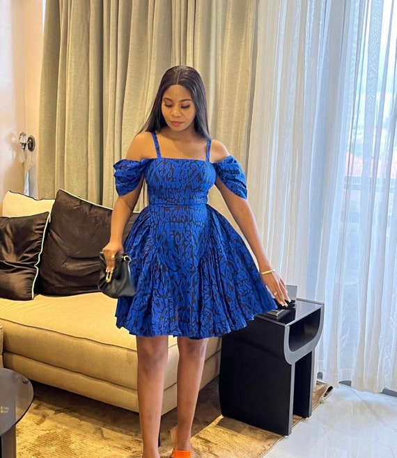 Ankara/african print dress, African print flare dress, party dress, Ankara skater dress