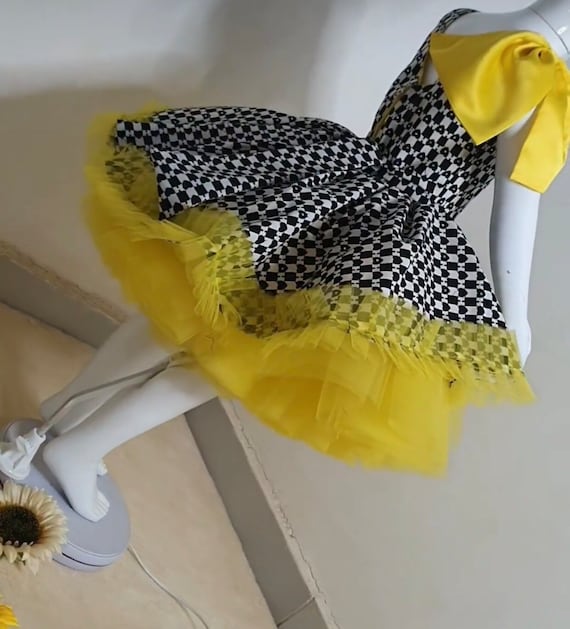 Embellished tulle party dress, birthday dress, Girls' party dress