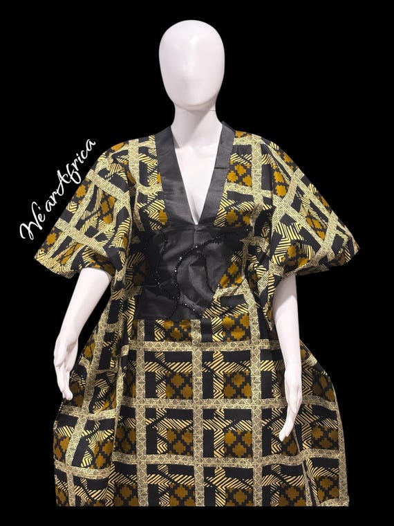 ÀRÈMÚ Kaftan, Maxi, boubou, maxi dress, African print, Ankara maxi, bubu