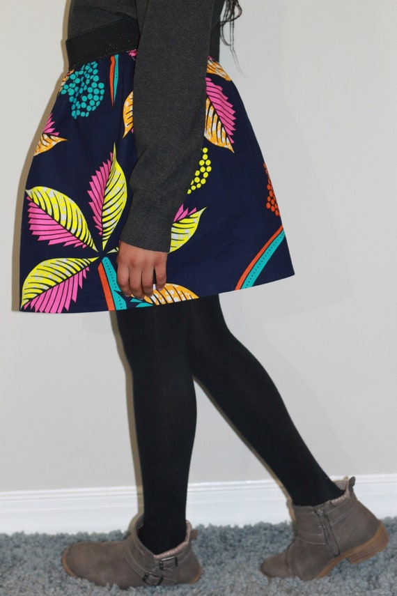 Little girls’ skirt, African print skirt, elastic band skirt. Flared skirt.cute party skirt. Ankara skirt