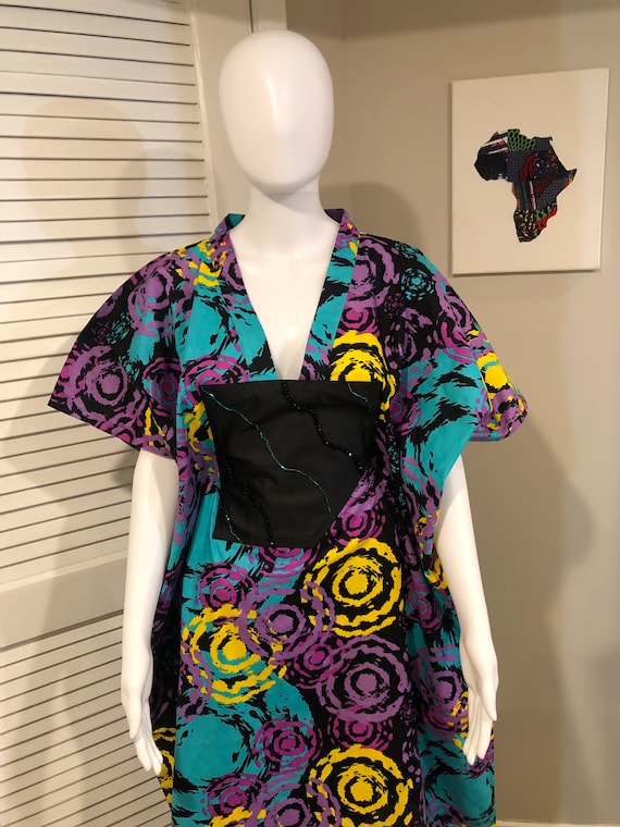 ÀBÈFÈ Kaftan, Maxi, boubou, maxi dress, African print, Ankara maxi, bubu