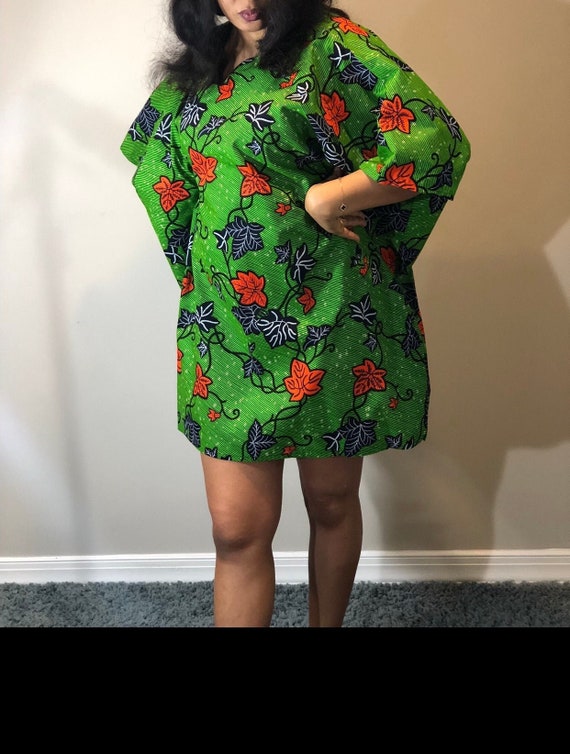 African print short Kaftan \ dress-top