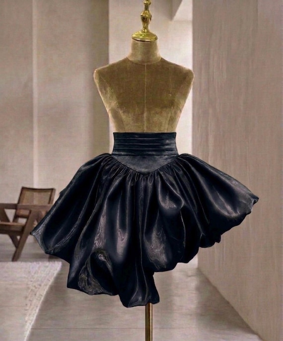 Voluminous High-Low Bubble Skirt