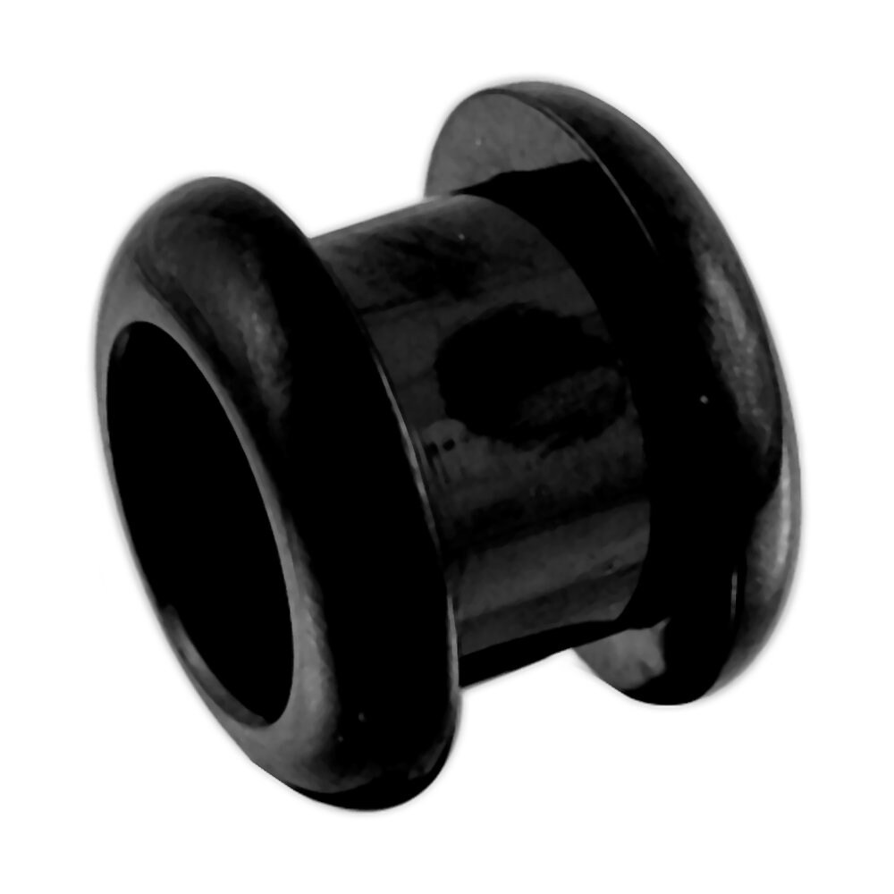 Simple Black Flesh Tunnels Price for One Piece rounded Edge Etsy