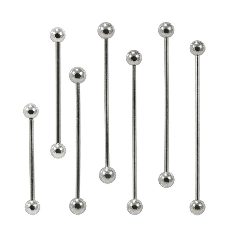 Titanium Industrial Piercing / Scaffold Piercing Bar Ball End Etsy