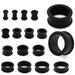 Silicone Black Tunnel- Price for one piece -Silicone Gauge- Tunnel Earring- Plugs and Tunnels (Available In 4mm-30mm Sizes) 
