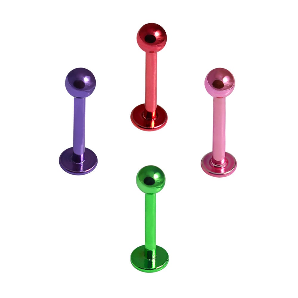 Ball Labret Stud Lip Stud/ Ear Cartilage Stud Colorful Etsy