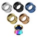 Anodized Steel Flesh Tunnels- Price for one piece - Internally Threaded Screw Fit Ear Gauges- Plugs and Tunnels (2mm- 30mm Sizes) 