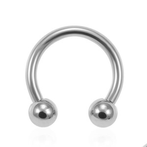 14G & 16G Titanium Septum Ring / G23 Grade Titanium CBB /  Eyebrow Jewelry / Cartilage Earring- Horseshoe Barbell (Multiple Sizes Available)