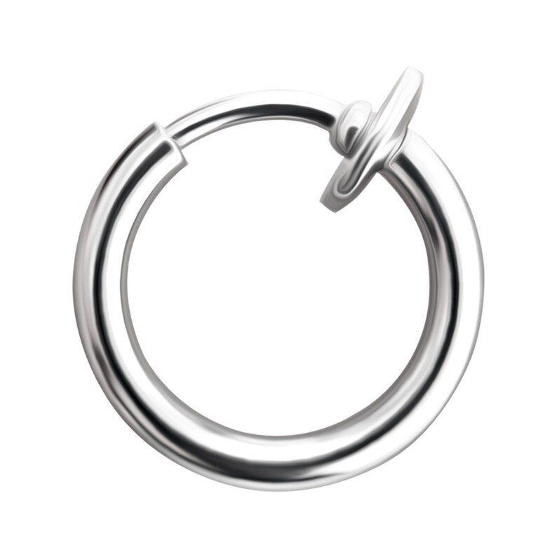 Fake Piercing Jewellery- Fake Septum Ring/ Fake Nose Ring/ Fake Lip Ring- 16G/ 14G Clip On Nose Ring (Multiple Sizes Available) 