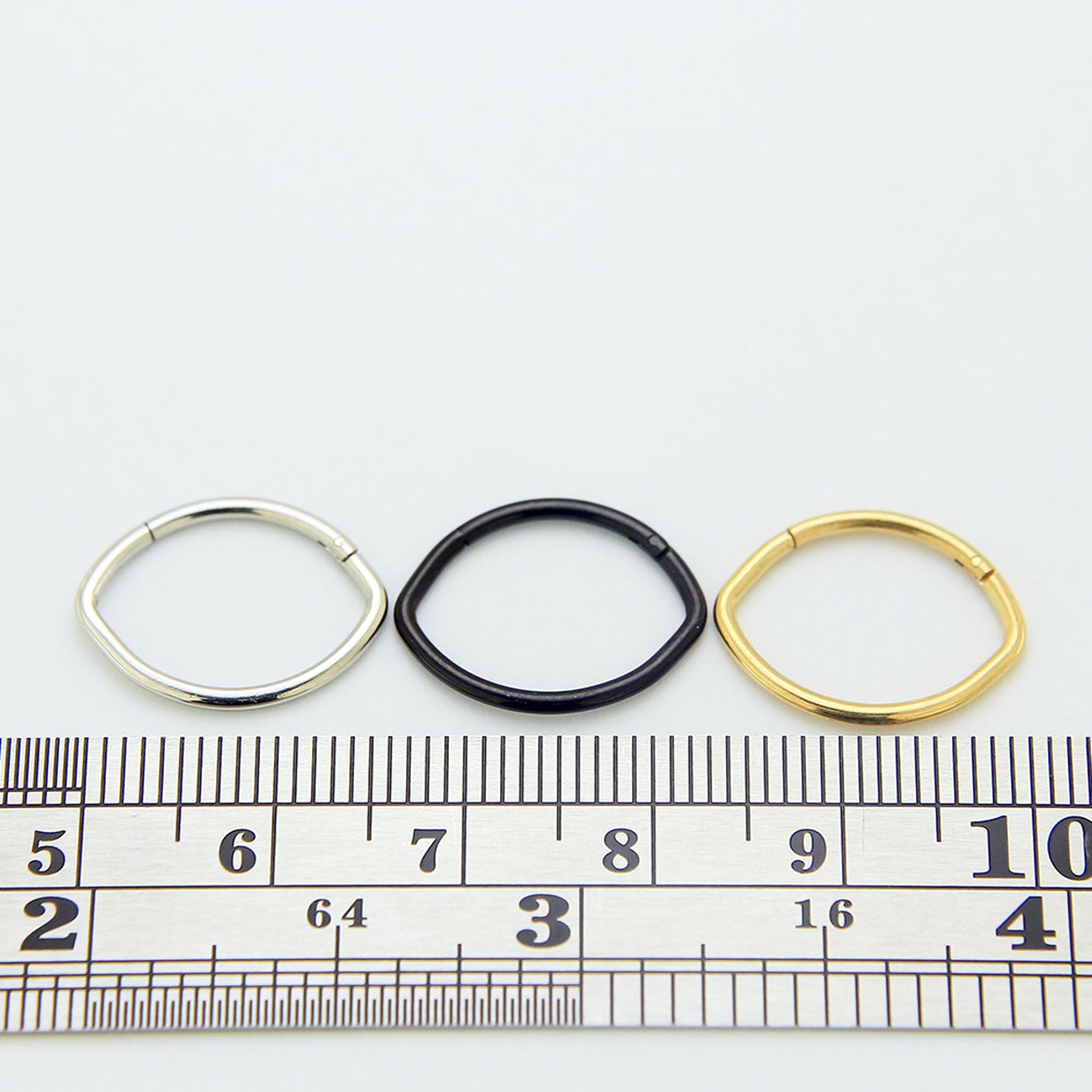 Oval Septum Ring Hinged Septum Ring Septum Clicker Ear Etsy