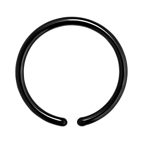 Black Nose Hoop Rings // Surgical Steel Open Nose Ring // Etsy