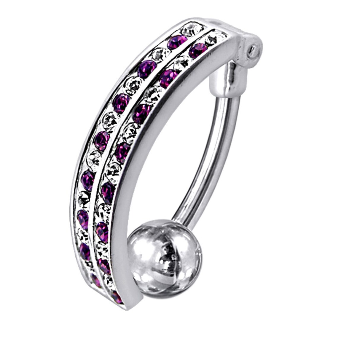 CZ Belly Button Rings Reverse Belly Ring Navel Ring Dangle Etsy