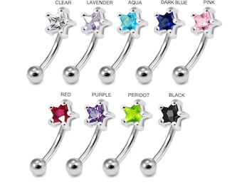 16g 5/16" Steel Dumbbell 4MM Curved Eyebrow Ring 1 Or 2 PIECES 16g 5/16" Steel Dumbbell 4MM Curved Eyebrow Ring 1 Or 2 PIECES