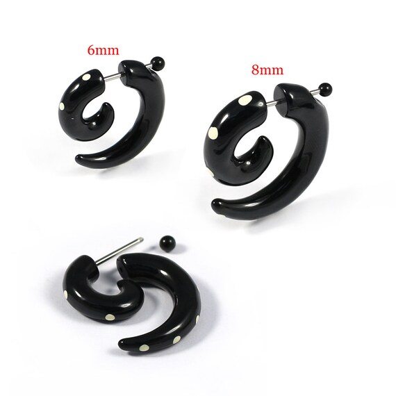 Fake spiral earrings deals