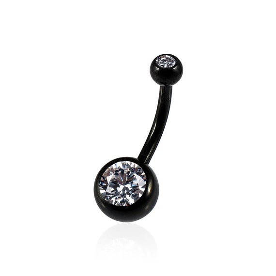 Solid Black F*ck Me Belly Ring