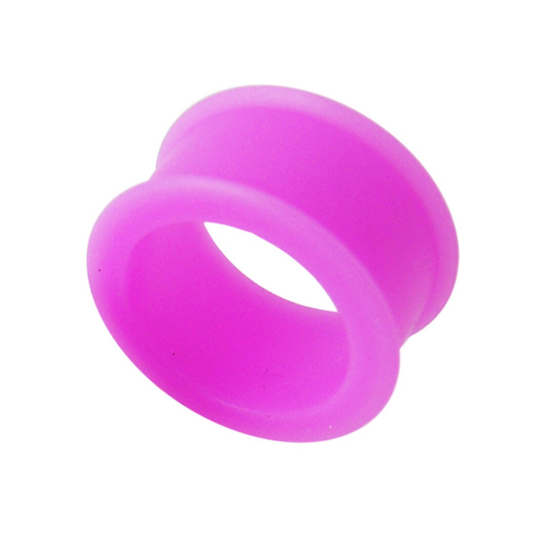 Purple Silicone Tunnel Earrings Sold by Piece Flesh Etsy