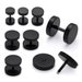 Fake Black Ear Plugs-Price for one piece - Fake Ear Gauges- Cheater Plugs- 16 Gauge Earrings (6mm to 12mm Diameter) Price for 1 Piece 