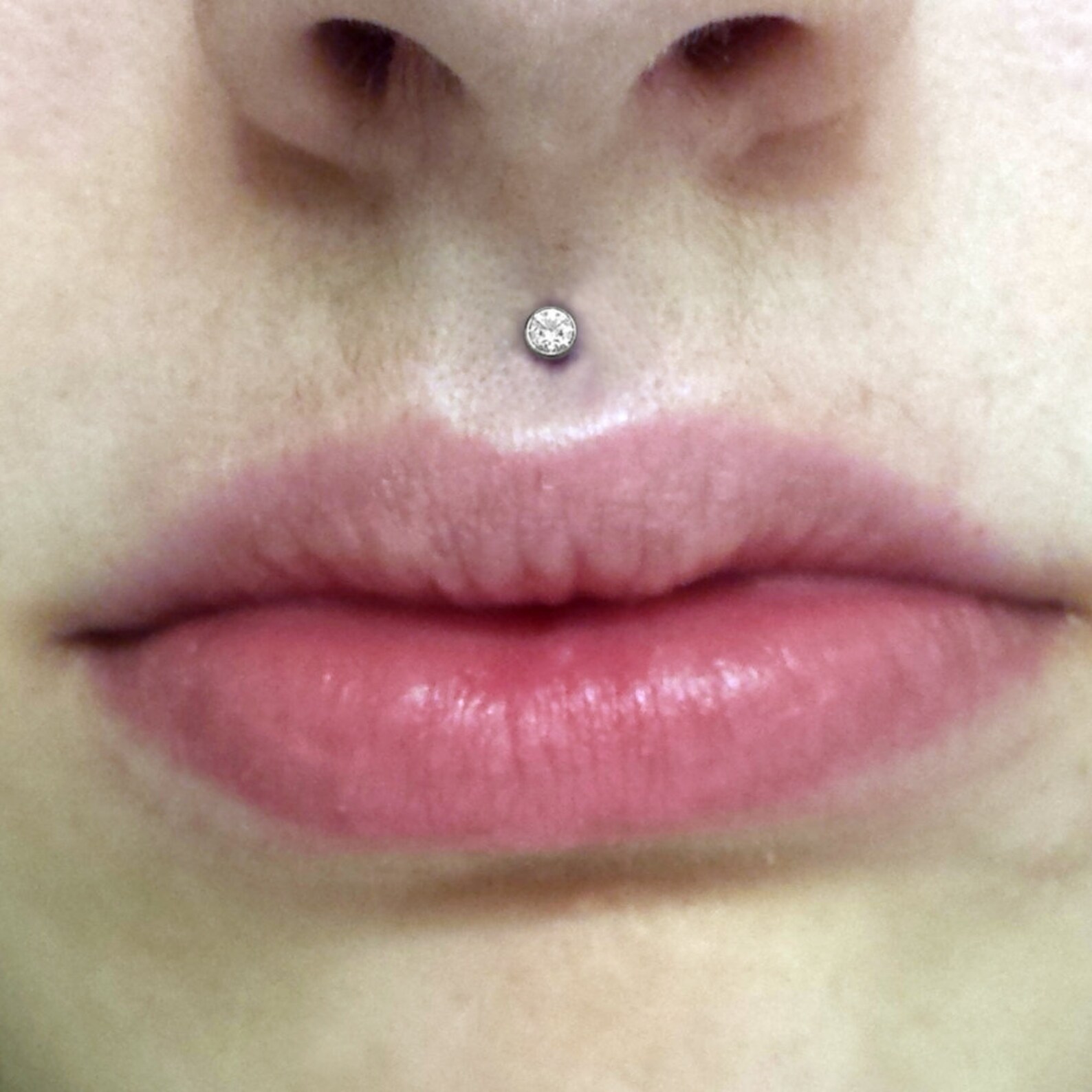 2mm Crystal Labret Stud CZ Cartilage Earring/ Lip Labret Etsy