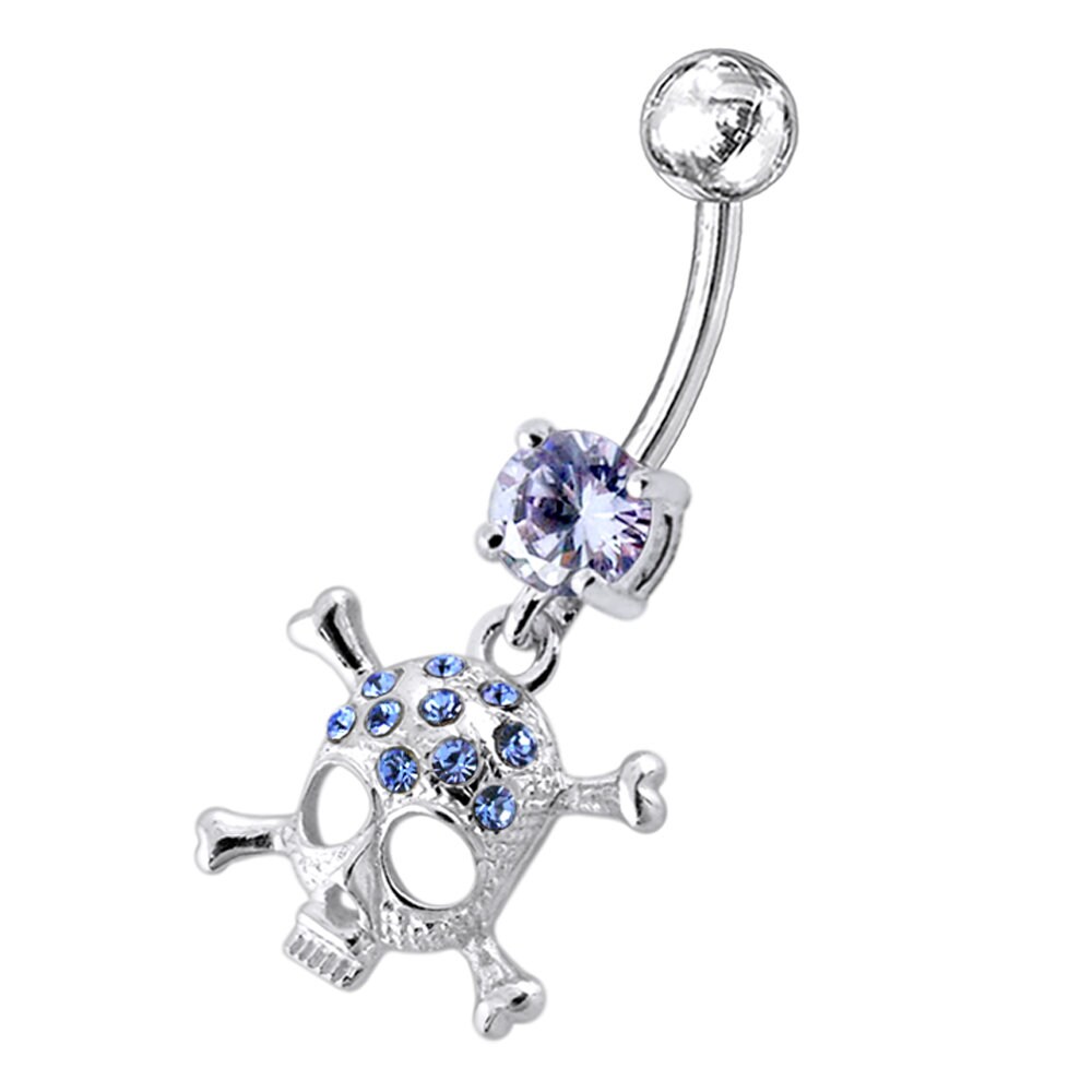 Sugar skull belly button hotsell rings
