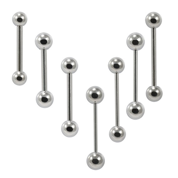 Straight Barbell Tongue Piercing Bar Eyebrow Piercing Bar