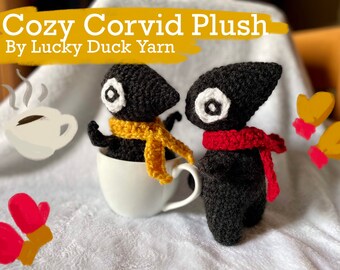 Cozy Corvid Plush | Soft Crochet Crow