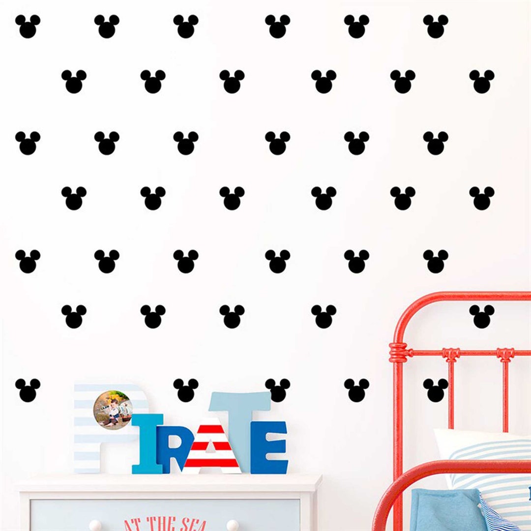 24 Pc's Disney Mickey Minnie Wall Stickers for Kids Rooms Baby Bedroom
