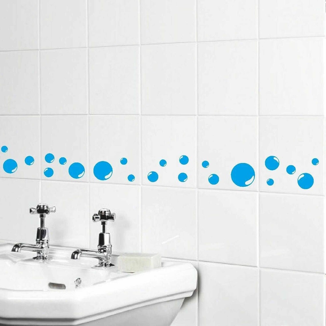 38 BUBBLES Vinyl Sticker Decals Sheet Bathroom Tile Wall Art Etsy UK