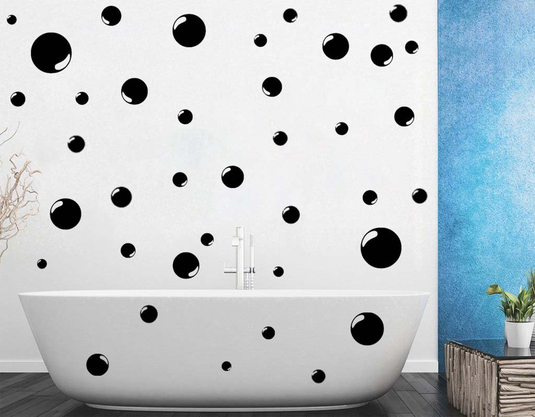 38 BUBBLES Vinyl Sticker Decals Sheet Bathroom Tile Wall Art Home Car ...
